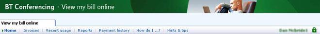 View My Bill Online reference guide | BT for global business